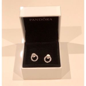 Pandora Sparkling Halo Earrings